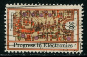 1501 US 8c Progress in Electronics, used