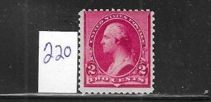 US #2201890-93 WASHINGTON 2 CENTS (CARMINE) - MINT NEVER  HINGED