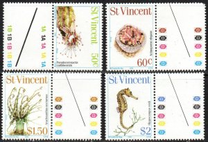 St. Vincent Sc #666-669 MNH