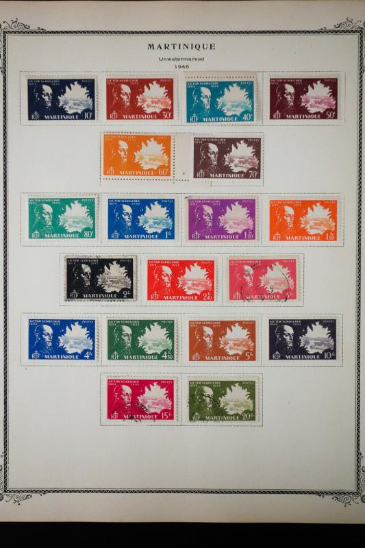 Martinique 1800's to 1940's Stamp Collection