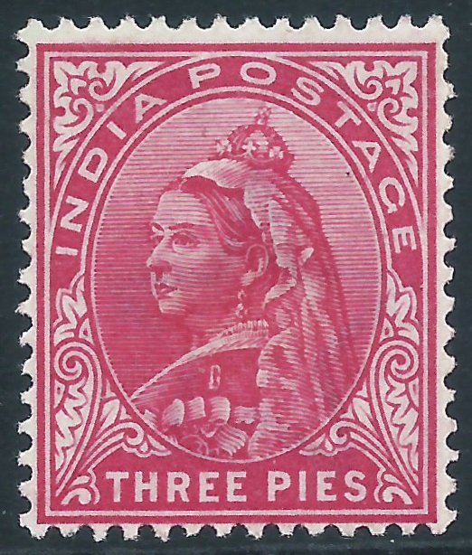 India, Sc #54, 3p MH