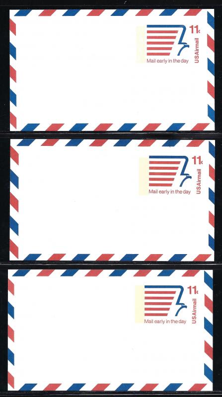 UXC14, DULL, FLUORESCENT MED. BRITE, HIGH BITE PAPER, FRESH POST CARDS, UNUSED