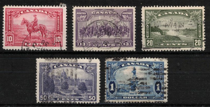 CANADA - 10c - $1 1935 Set Used SC223 - SC227