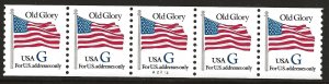 US Scott #2890, Plate #A2214 Coil 1994 Old Glory G Rate VF MNH