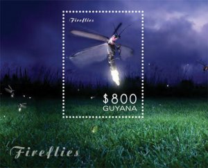 Guyana - 2014 - Fireflies - Souvenir Sheet - MNH