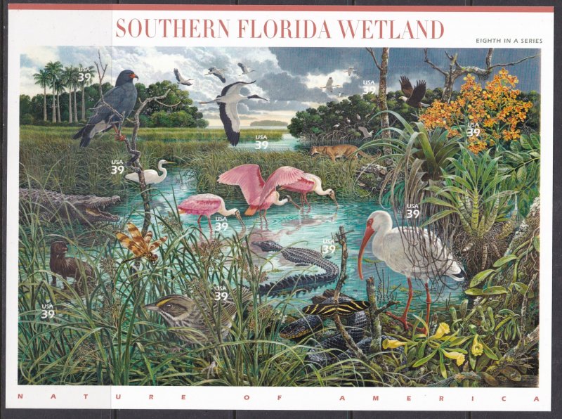 USA, Fauna, Animals, Birds, Southern Florida Wetland MNH / 2006