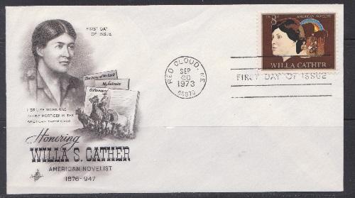 1487 Willa Cather Unaddressed ArtCraft FDC