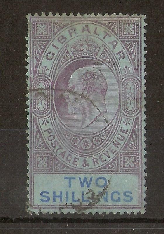 Gibraltar 1904 2/- SG62 Used Cat£140