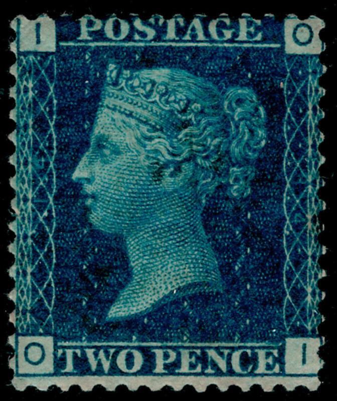 SG46, 2d blue PLATE 14, M MINT. Cat £500. OI