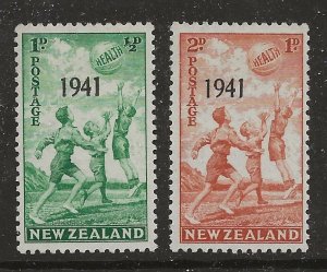 New Zealand Scott catalog # B18-B19 Unused Hinged