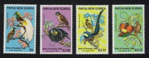 Papua NG Birds of Paradise 4v 2008 MNH SG#1263-1266 MI#1341-1344