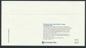 Australia PrePaid Envelope 1986 75th Anniversary Royal Military College