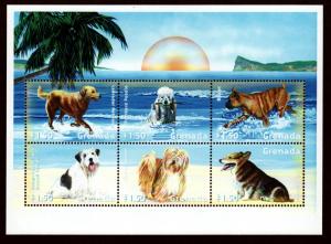 Grenada # 3027 Mint S/S Dogs!