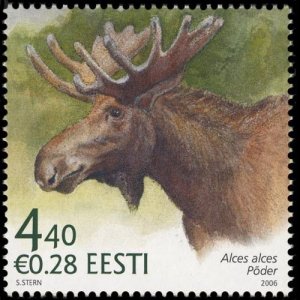 Estonia Estland Estonie 2006 Forest fauna Elk stamp MNH