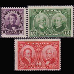 CANADA 1927 - Scott# 146-8 Famous Persons Set of 3 NH