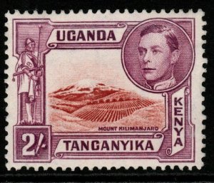 KENYA, UGANDA & TANGANYIKA SG146b 1944 2/= LAKE-BROWN &BROWN PURPLE p13¾x13¼ MNH