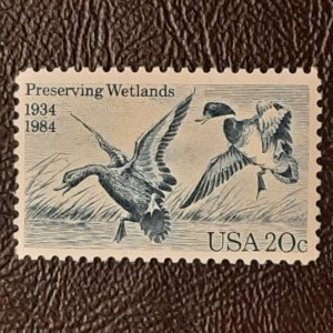 US Scott # 2092; 20c Preserving Wetlands from 1984; MNH, og, F/VF