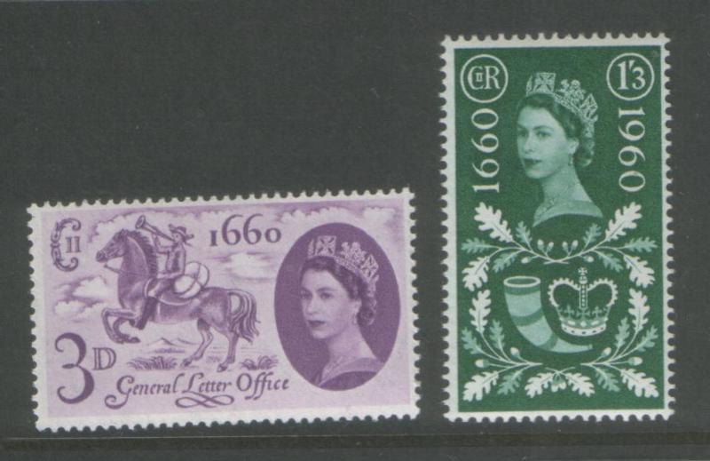 Great Britain 1960 G.L.O. (2) Scott #375-6