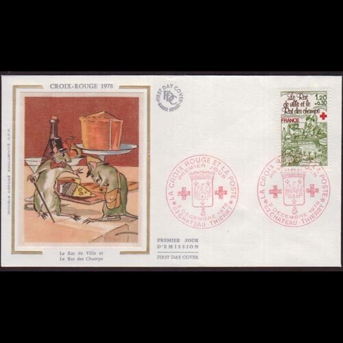 FRANCE 1978 - FDC-B513 Mouse Fable 1