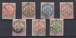 BSAC Rhodesia 1896/1897 Collection Of 7 Values To 8d VFU BP8796