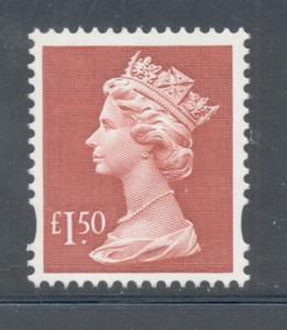 Great Britain Sc MH280 1999  £1.50 QE II Machin Head mint NH