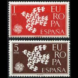 SPAIN 1961 - Scott# 1010-1 Europa Set of 2 NH