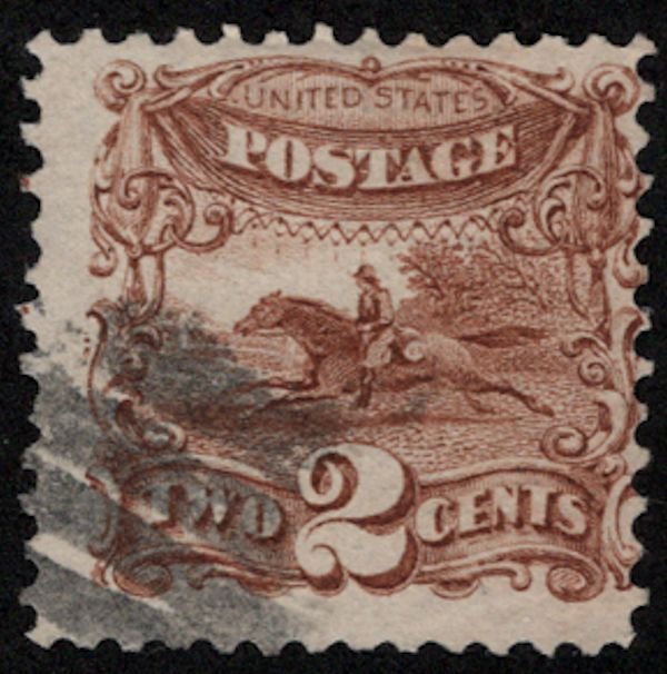 US #113 SCV $80.00 VF used, lovely corner cancel, fresh color and impression,...