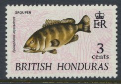 British Honduras SG 277d SC # 237 MLH  Grouper - with watermark 1972  see scans