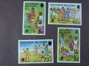 SOLOMON ISLANDS # 648-651 -MINT/NEVER HINGED--COMPLETE SET-------1989