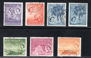 Seychelles, Scott #173-179    VF, Used, CV $4.05 ..... 5630095