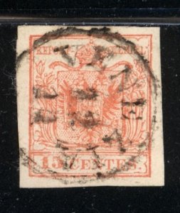 Lombardy 1850  Scott #4 used