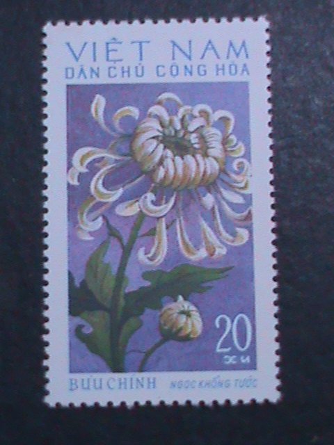VIETNAM-1974 SC #731-8 LOVELY BEAUTIFUL CHRYSANTHEMUMS COMPLETE SET MNH VF