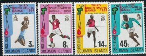 Solomon Is 198-201 MNH 1969 Sports (an1223)