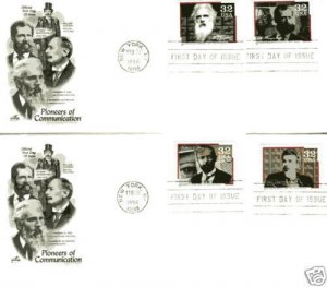 3061-64 Pioneers of Communications, ArtCraft 4 FDC