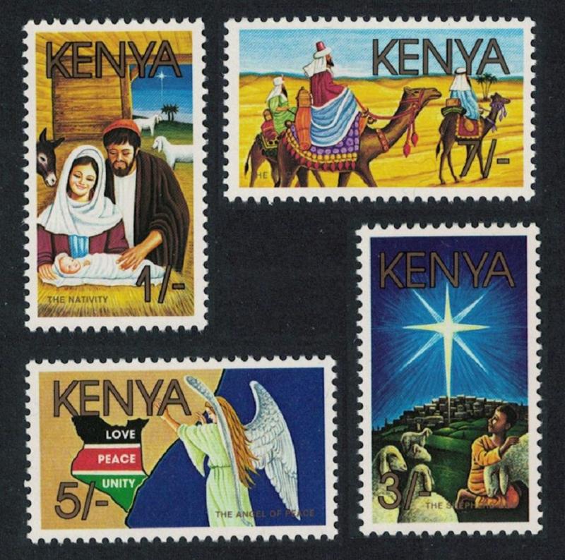 Kenya Camel Christmas 4v issue 1986 SG#399-402