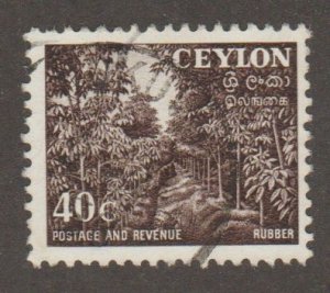 Ceylon - Scott# 323 - Rubber Trees
