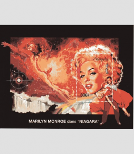 Mongolia 1995 MARILYN MONROE Film Niagara s/s Perforated Mint (NH)