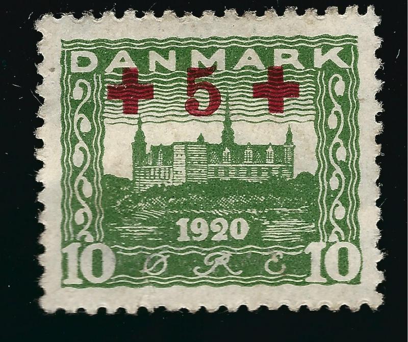 Denmark Nice SC B1  VF Mint OG hr  SCV $14.00... Fill a bargain spot!