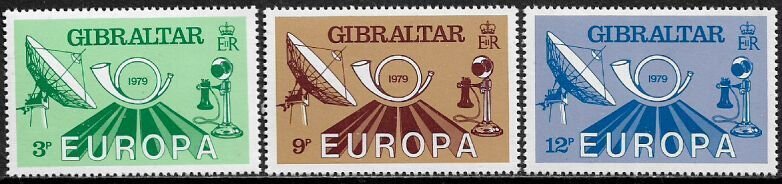 Gibraltar #382-4 MNH Set - Europa - Telecommunications