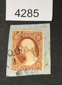 MOMEN: US STAMPS #11 OCT 18 USED  LOT #4285