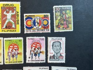 PHILIPPINES # 1469-1483-MINT/NEVER HINGED--15 STAMP RUN ----1980