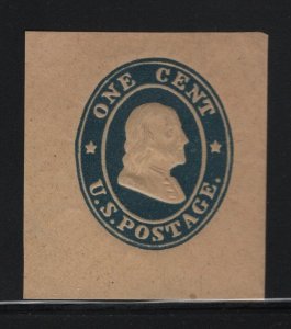 U19 XF unused cut square with nice color cv $ 35 ! see pic !