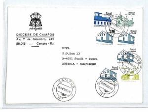 BRAZIL *Campos* Missionary Vehicles Air Mail MIVA Cover 1988 Austria CM264