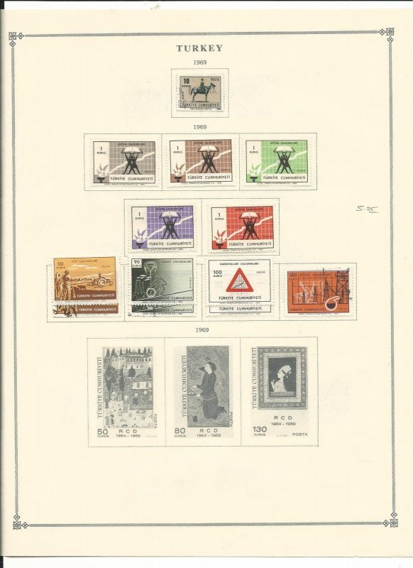 Turkey Collection 1969-72 & Semi's on 11 Scott International Pages