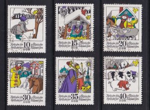 German Democratic Republic DDR  #1593-1598 used 1974 folktale