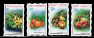 TURKEY Scott 2565-2568 MNH** 1993 Fruit set