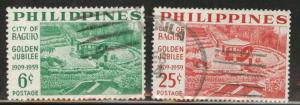 Philippines Scott 804-5 used 1959 set