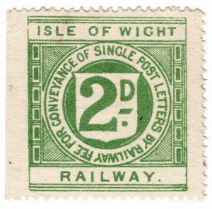 (I.B) Isle of Wight Railway : Letter Stamp 2d 