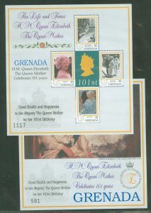 Grenada #3312-3313 Mint (NH) Souvenir Sheet (Queen) (Royalty)