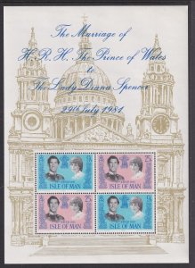 Isle of Man 199a Royal Wedding Souvenir Sheet MNH VF